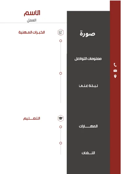 تصميم سيرة ذاتية احترافية 